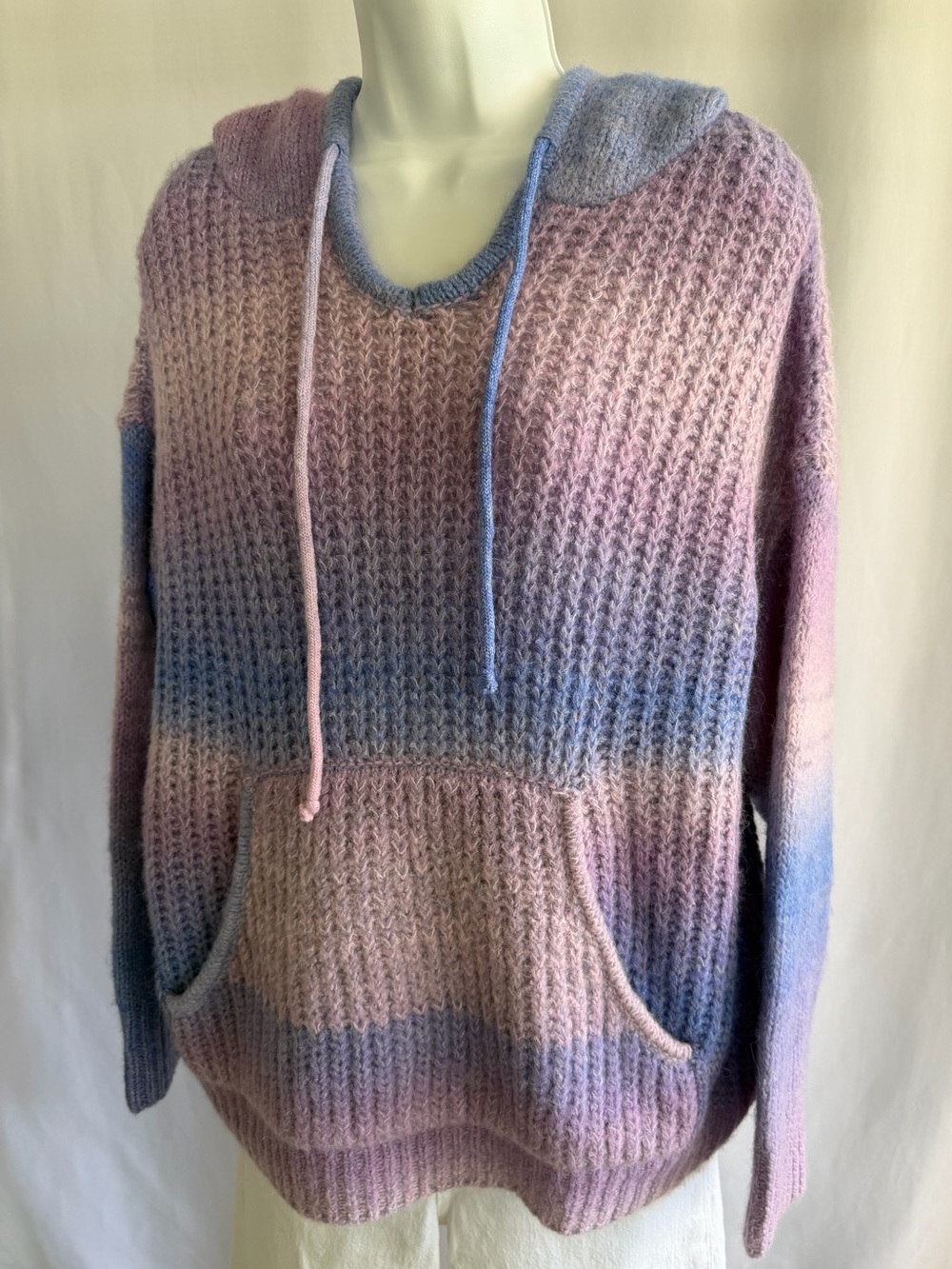 Talulah Ombré Knit Hooded Sweater Size Medium